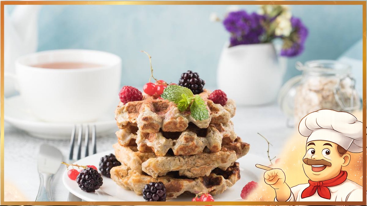 Овсяно-банановые вафли