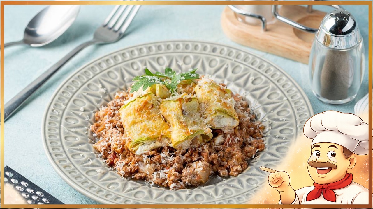 Рулетики из кабачков с творожным сыром