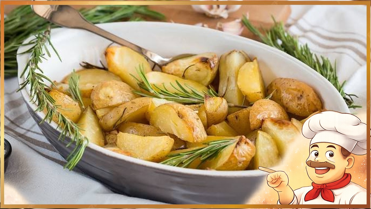 Запеченная картошка с розмарином