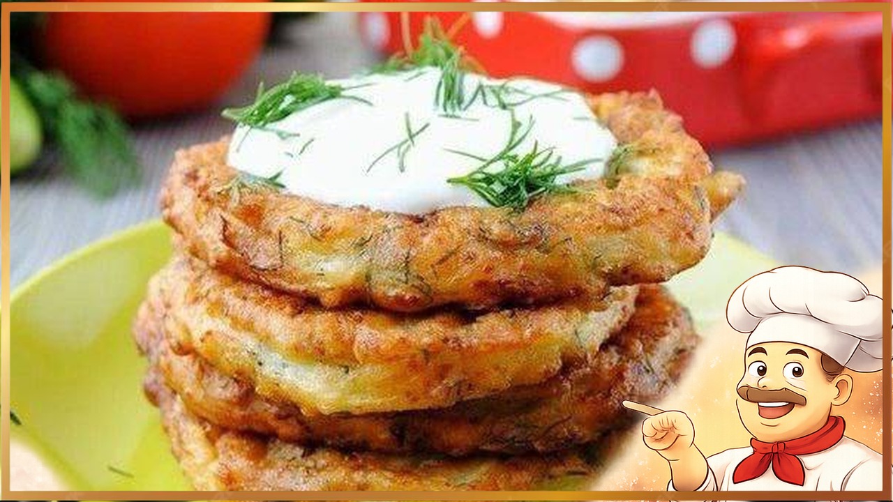 Оладьи с чесноком и сыром