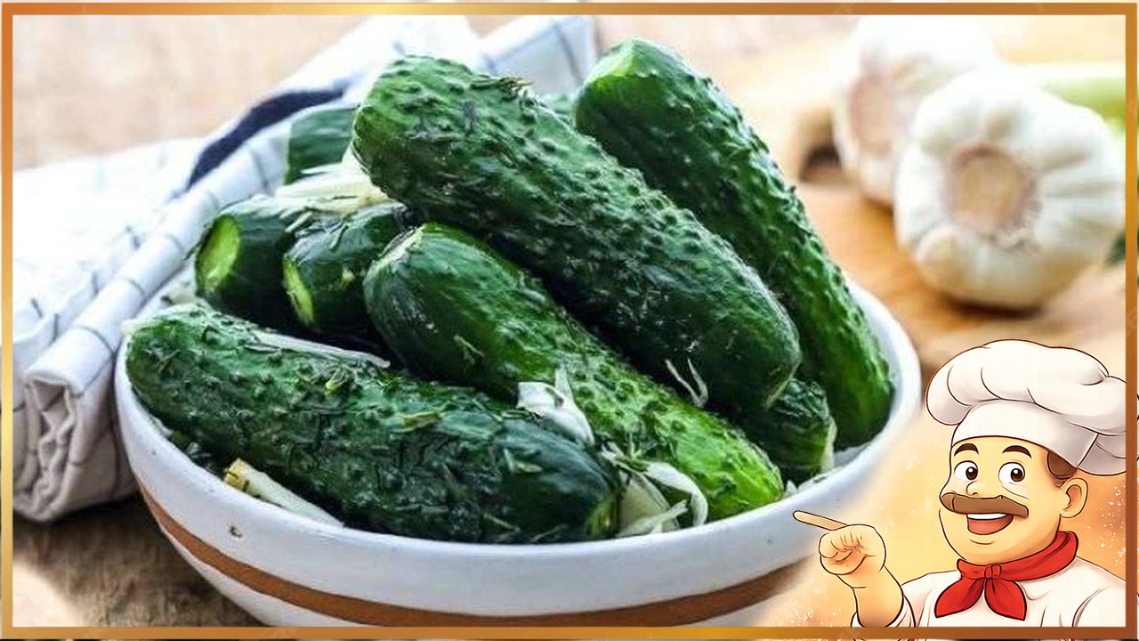 Малосольные огурчики на минералке