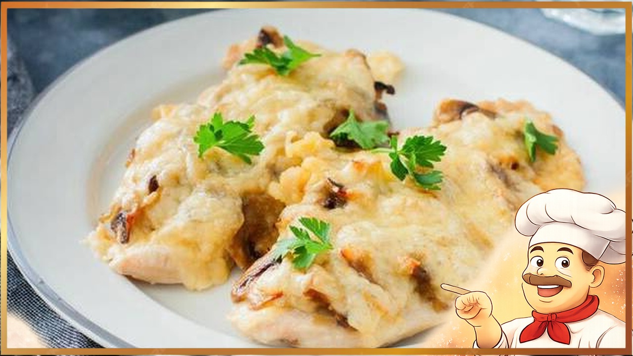Куриное филе с грибами