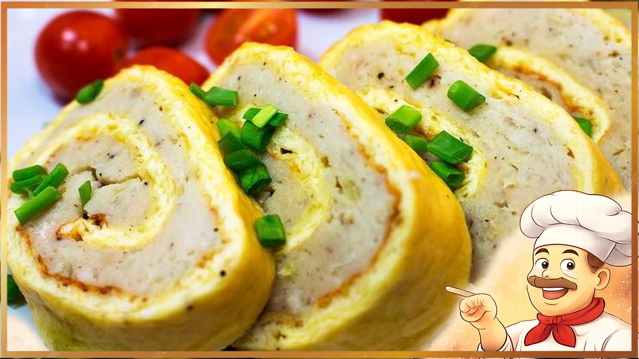 Сырно-мясной рулет