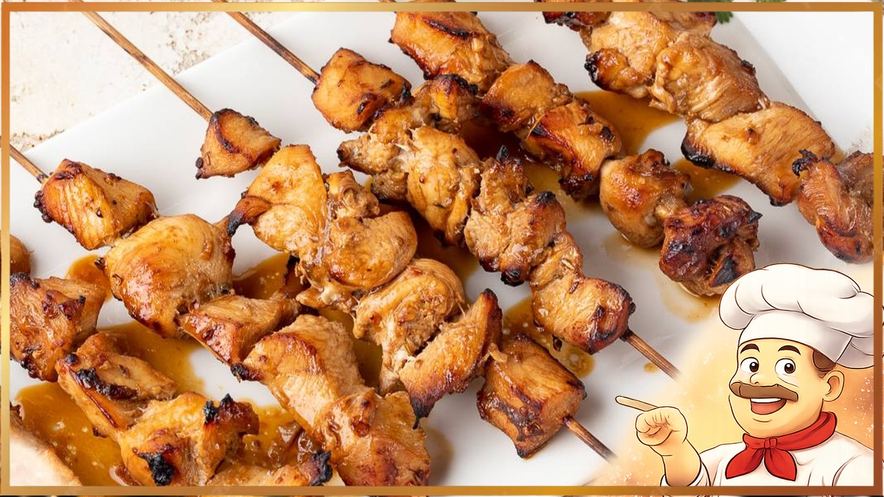 Куриные шашлычки в духовке