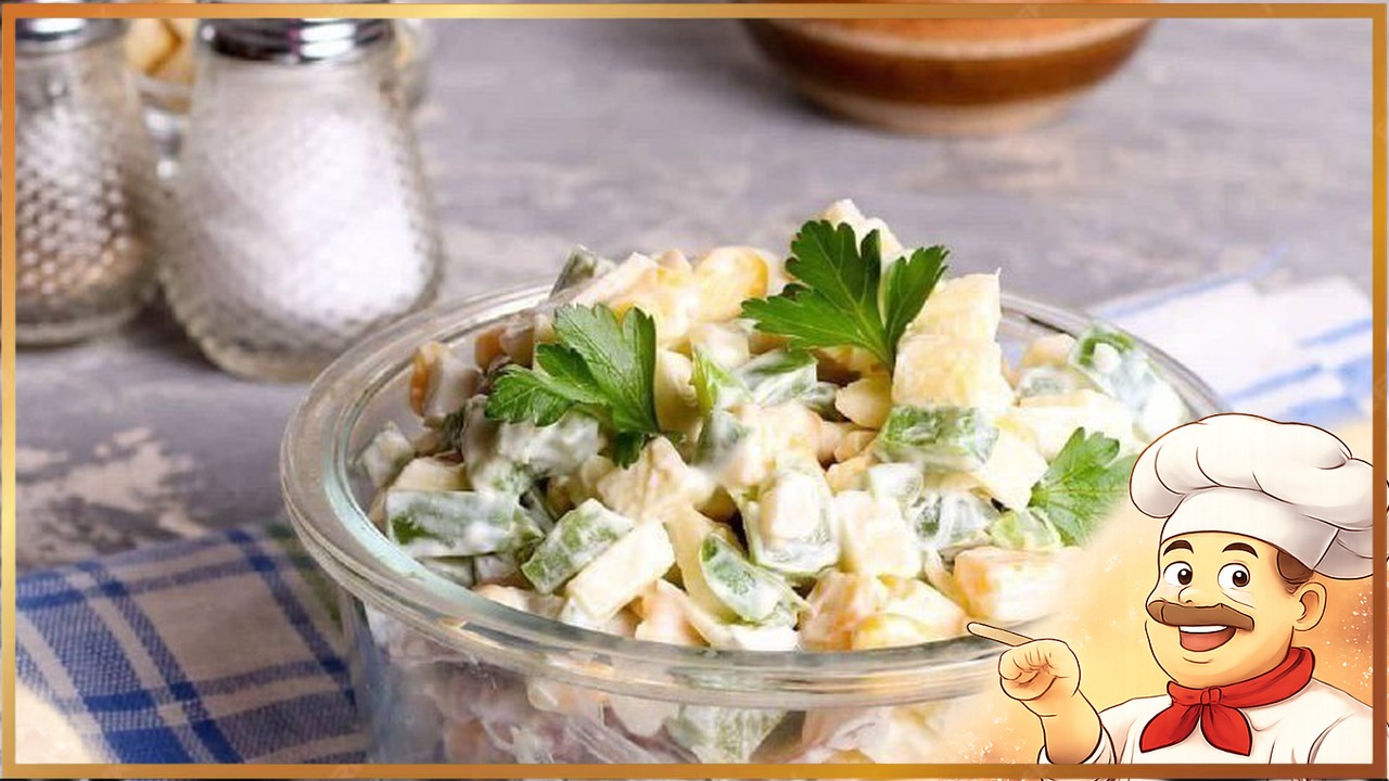 Салат с яблоком