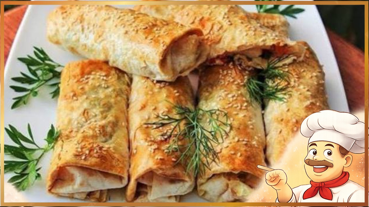 Рулетики с брынзой и помидорами