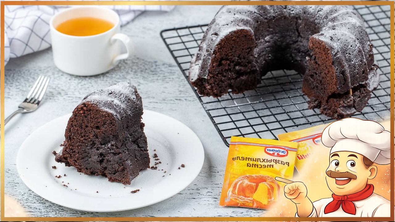 Шоколадный кекс без яиц