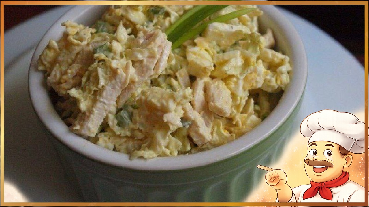 Салат из пекинской капусты с курицей