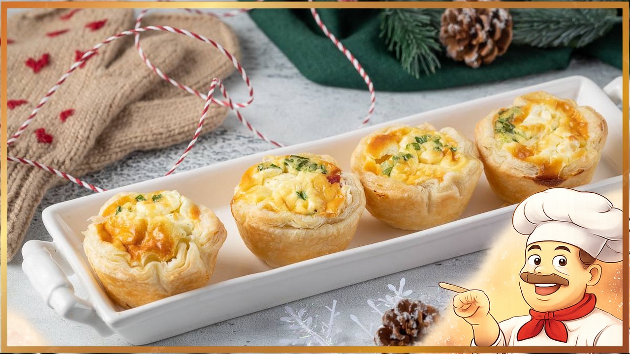 Корзиночки из слоёного теста с начинкой