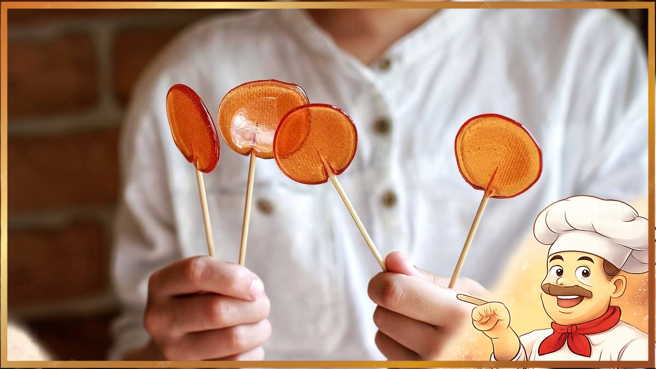 Карамельные леденцы на палочке