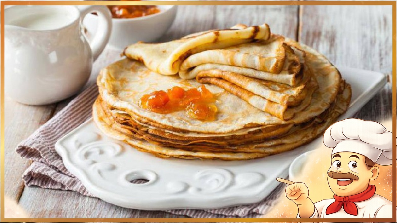 Тонкие дрожжевые блины