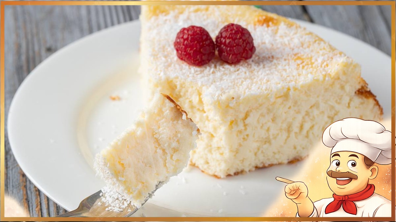 Творожная запеканка с кокосовой стружкой