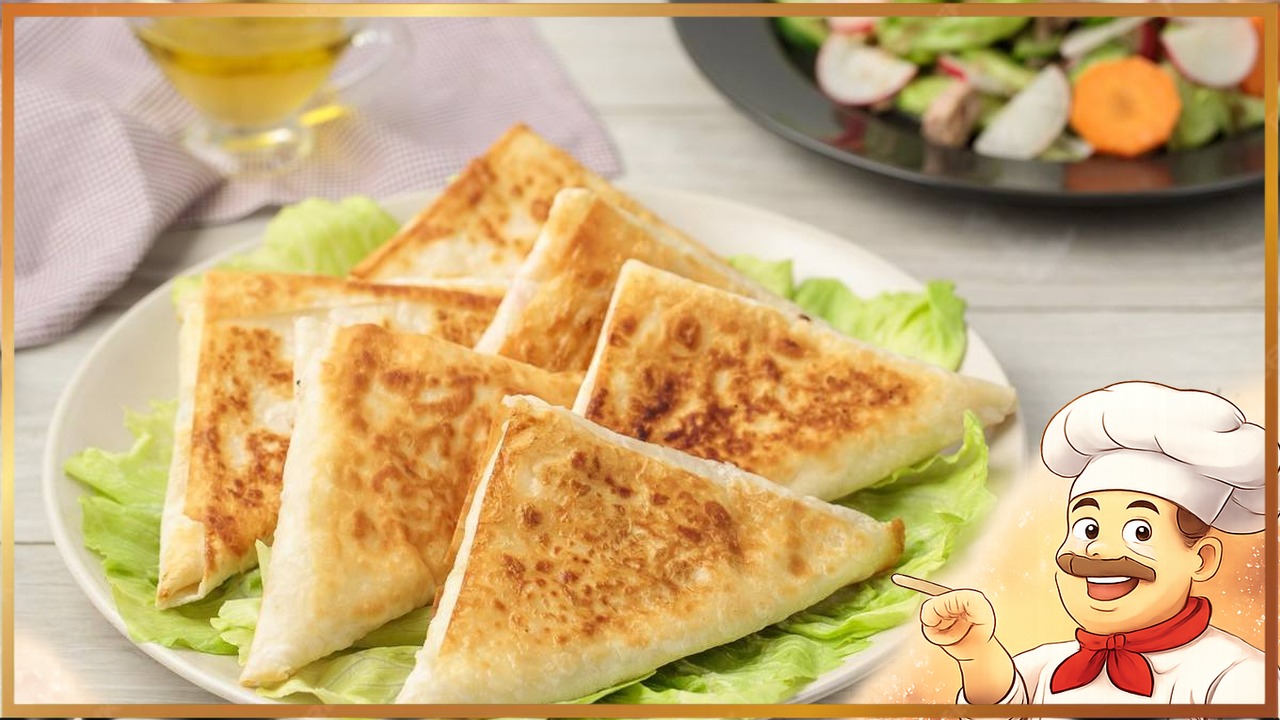 Треугольники из лаваша с начинкой