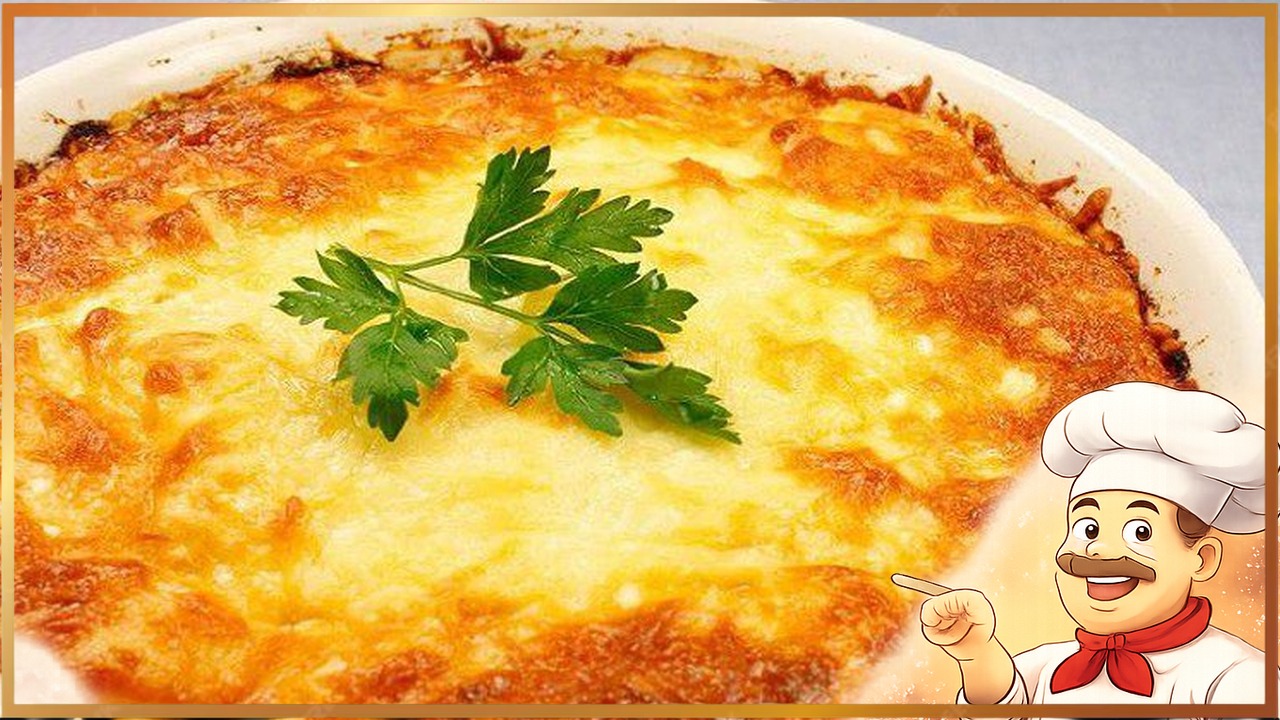 Запеканка из картофеля с ветчиной и сыром