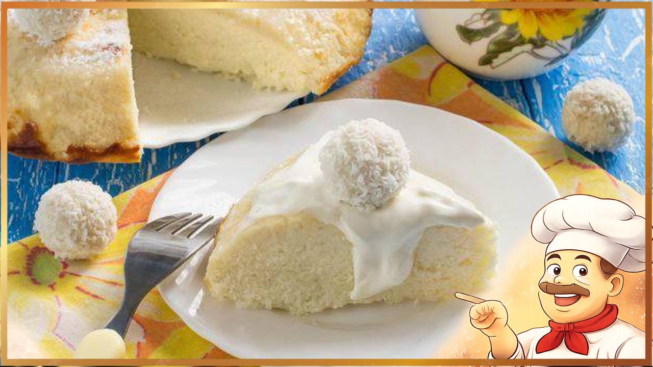 Творожная запеканка с кокосовой стружкой