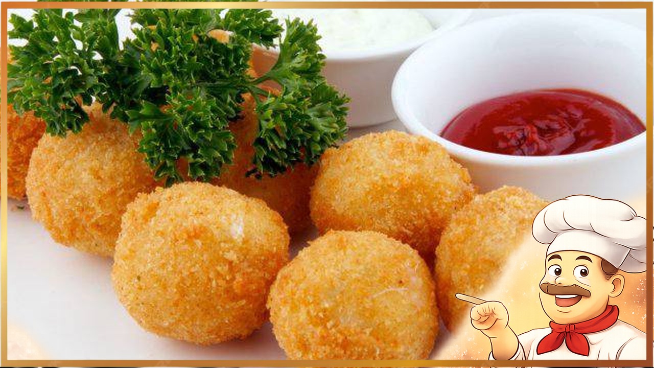 Сырные шарики с чесноком