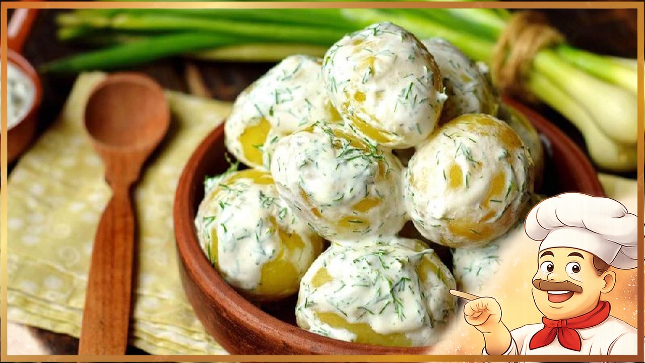 Картофель со сметаной