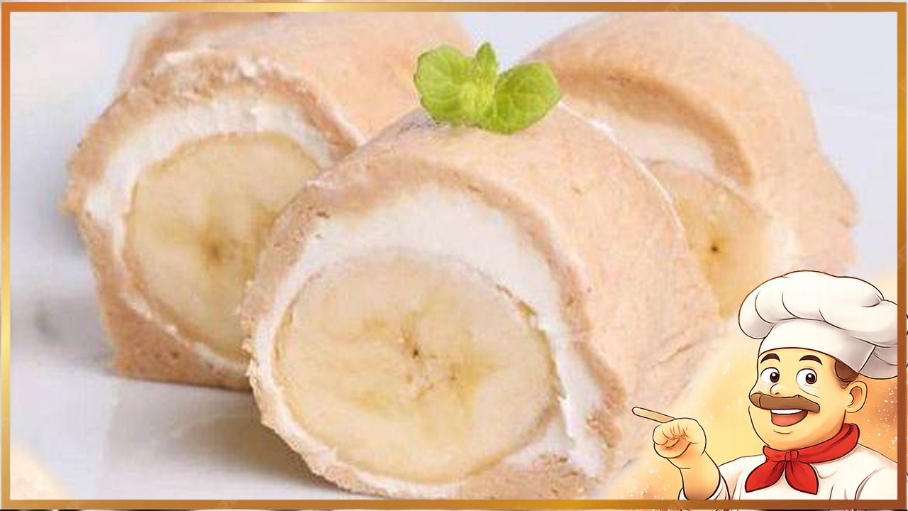 Рулет с бананом