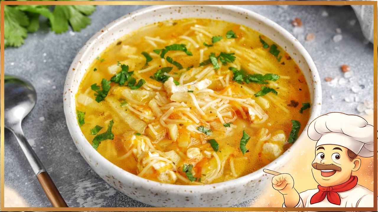 ​​Куриный суп по-домашнему