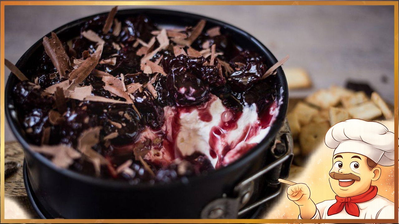 Дип из сливочного сыра и вишни