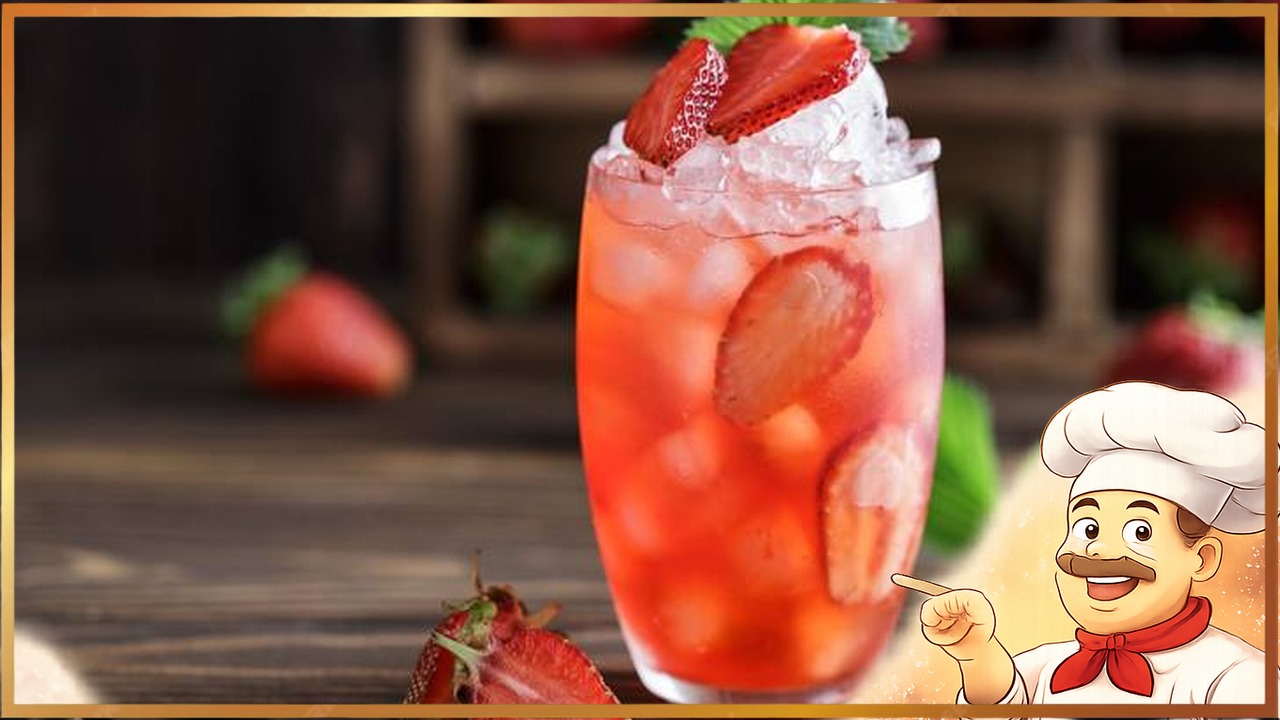 Освежающий клубничный лимонад