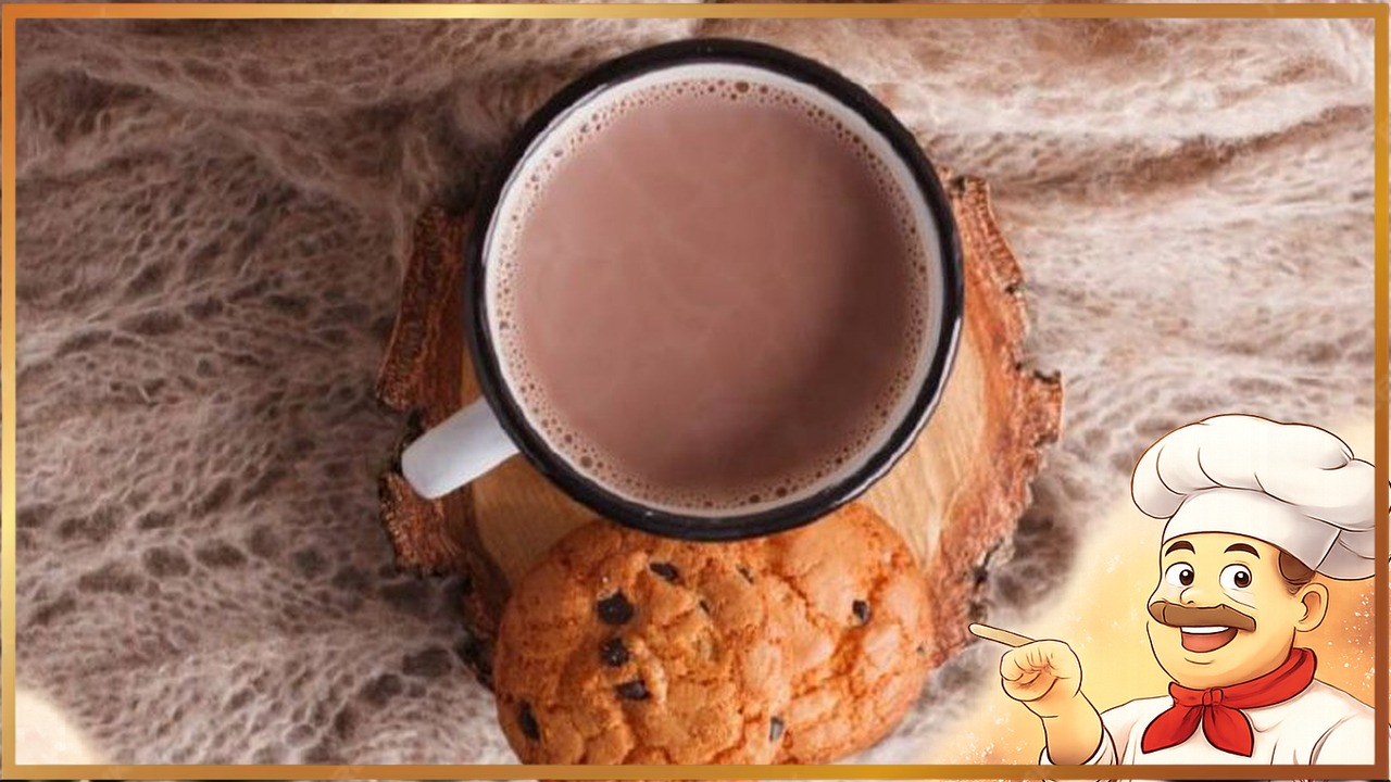 Какао с шоколадной пастой