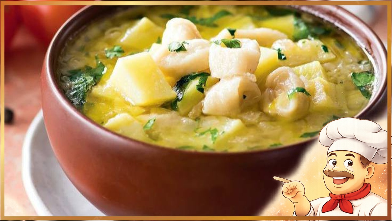 Суп с картофельными клёцками