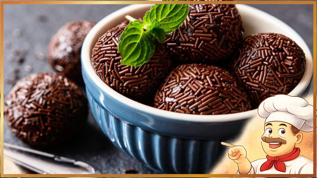 Шоколадные конфеты бригадейро со сгущёнкой