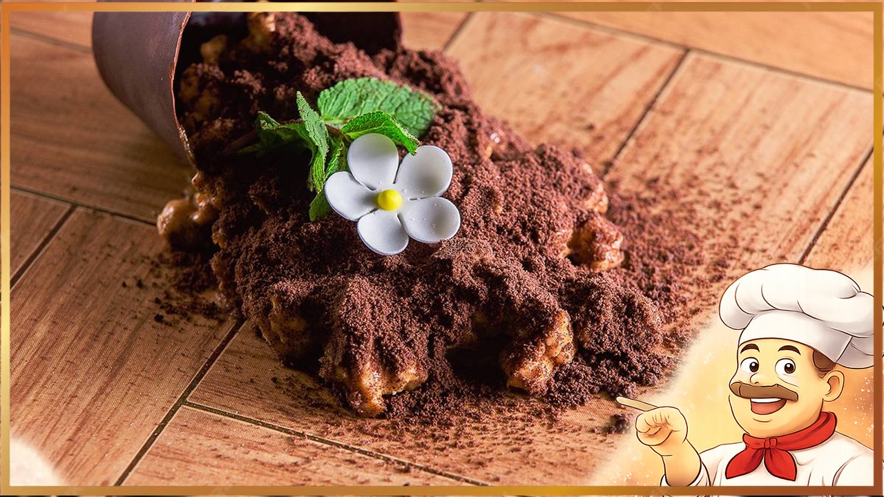 Десерт «Мамин любимый цветок»