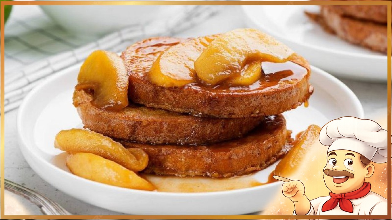 Французские тосты с корицей и яблоками