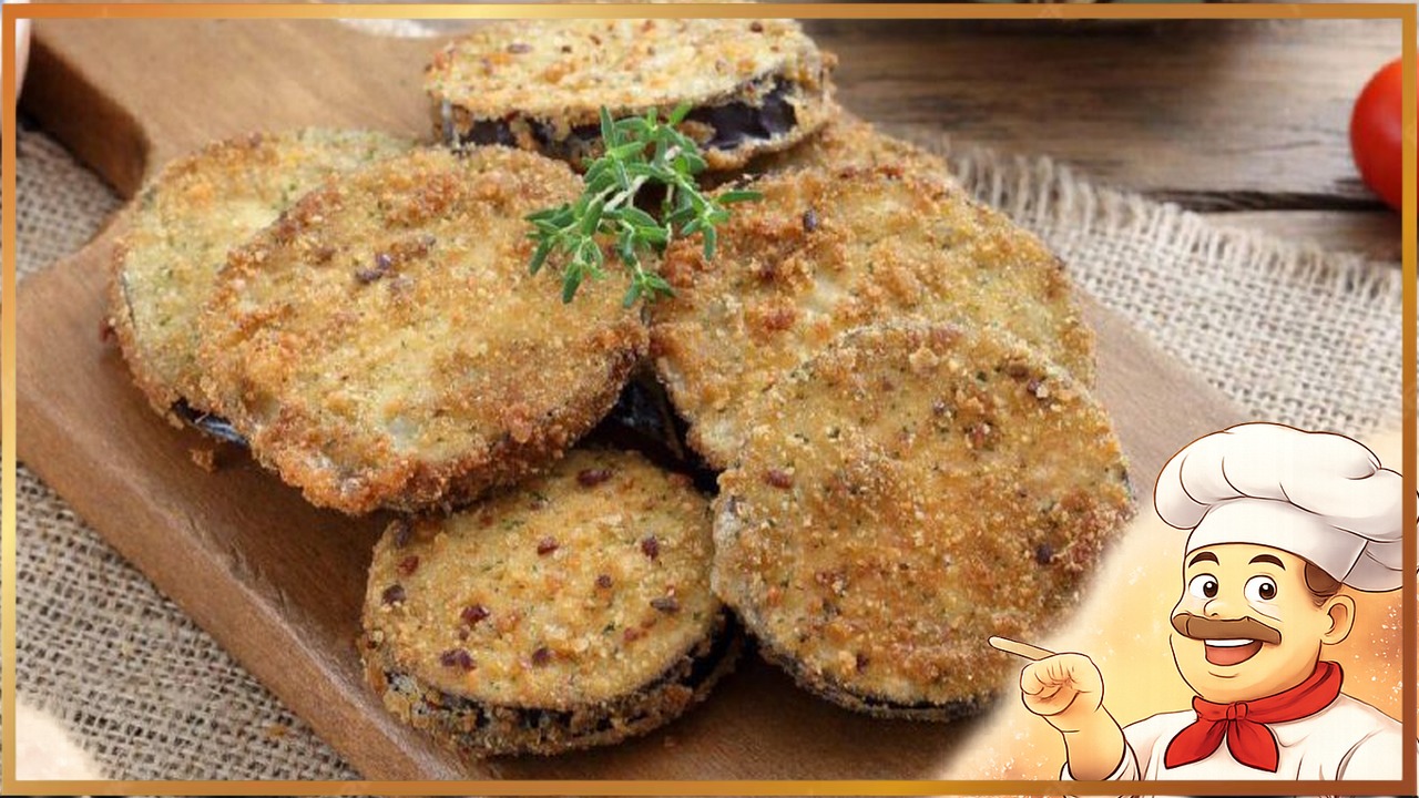 Запечённые баклажаны в хрустящей панировке