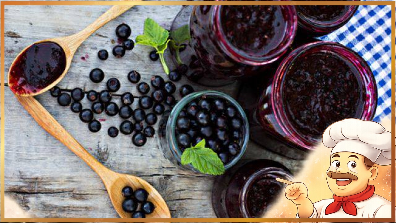 Варенье из чёрной смородины без варки