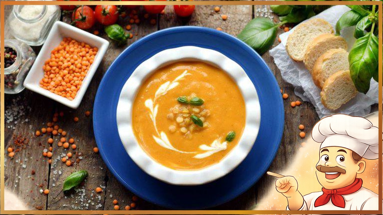 Турецкий чечевичный крем-суп