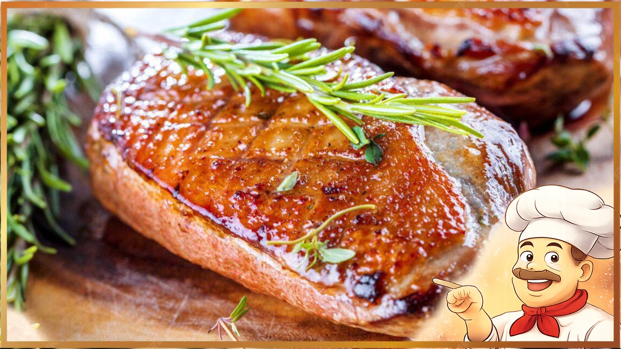 Запечённые утиные грудки в глазури