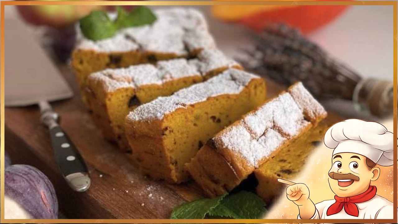 Тыквенный манник с шоколадом