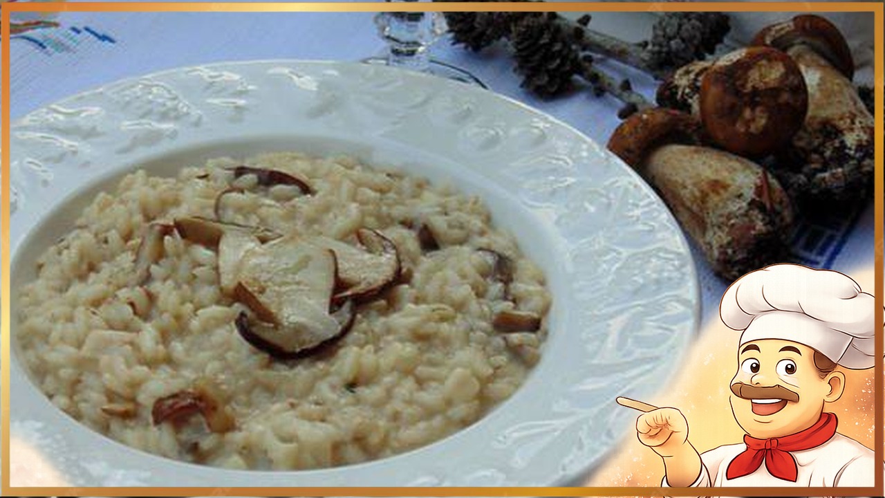 Ризотто с белыми грибами