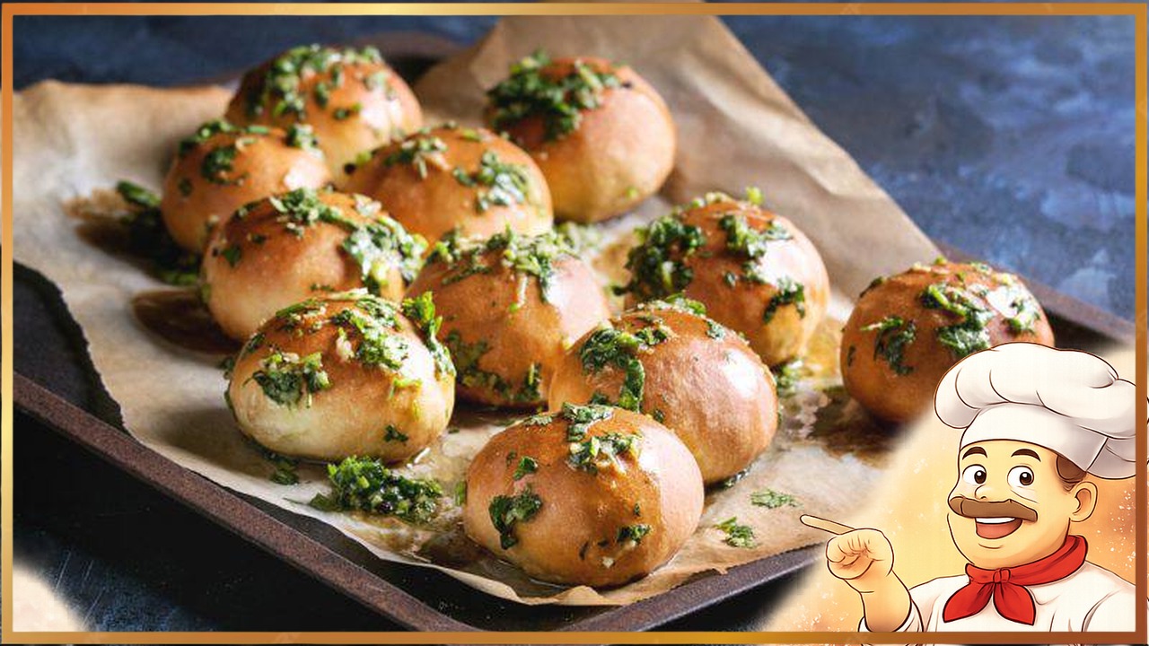 Пампушки с чесноком