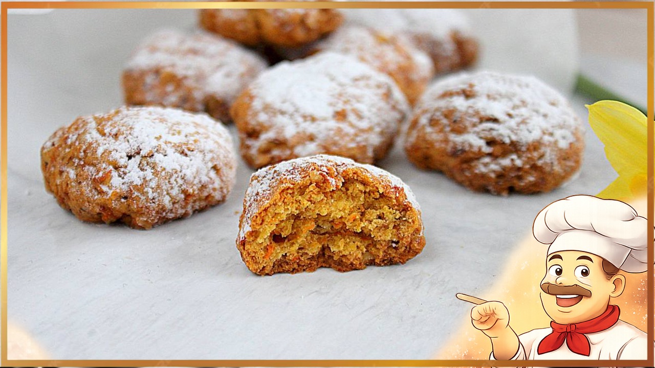 Морковное печенье с грецкими орехами