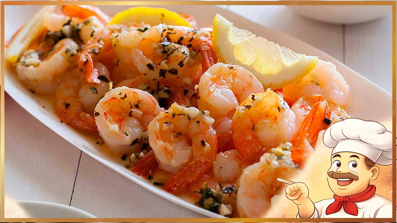 Креветки в чесночном соусе