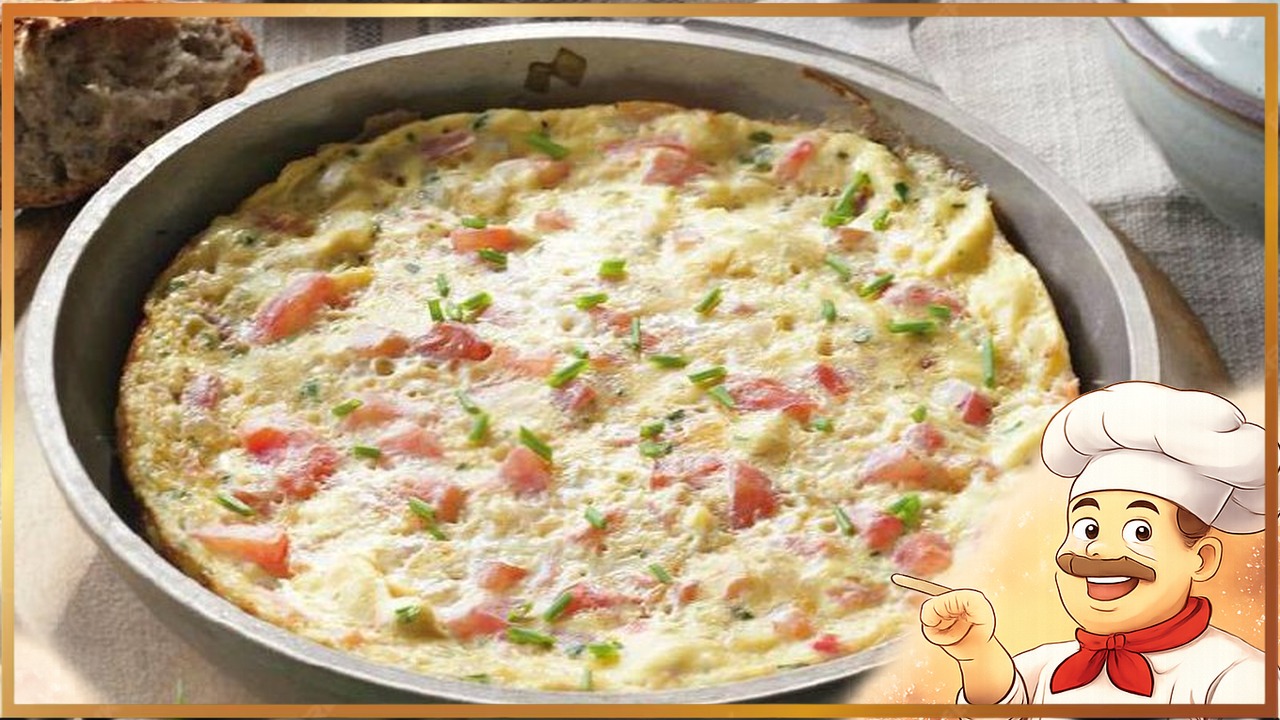 Омлет с помидорами