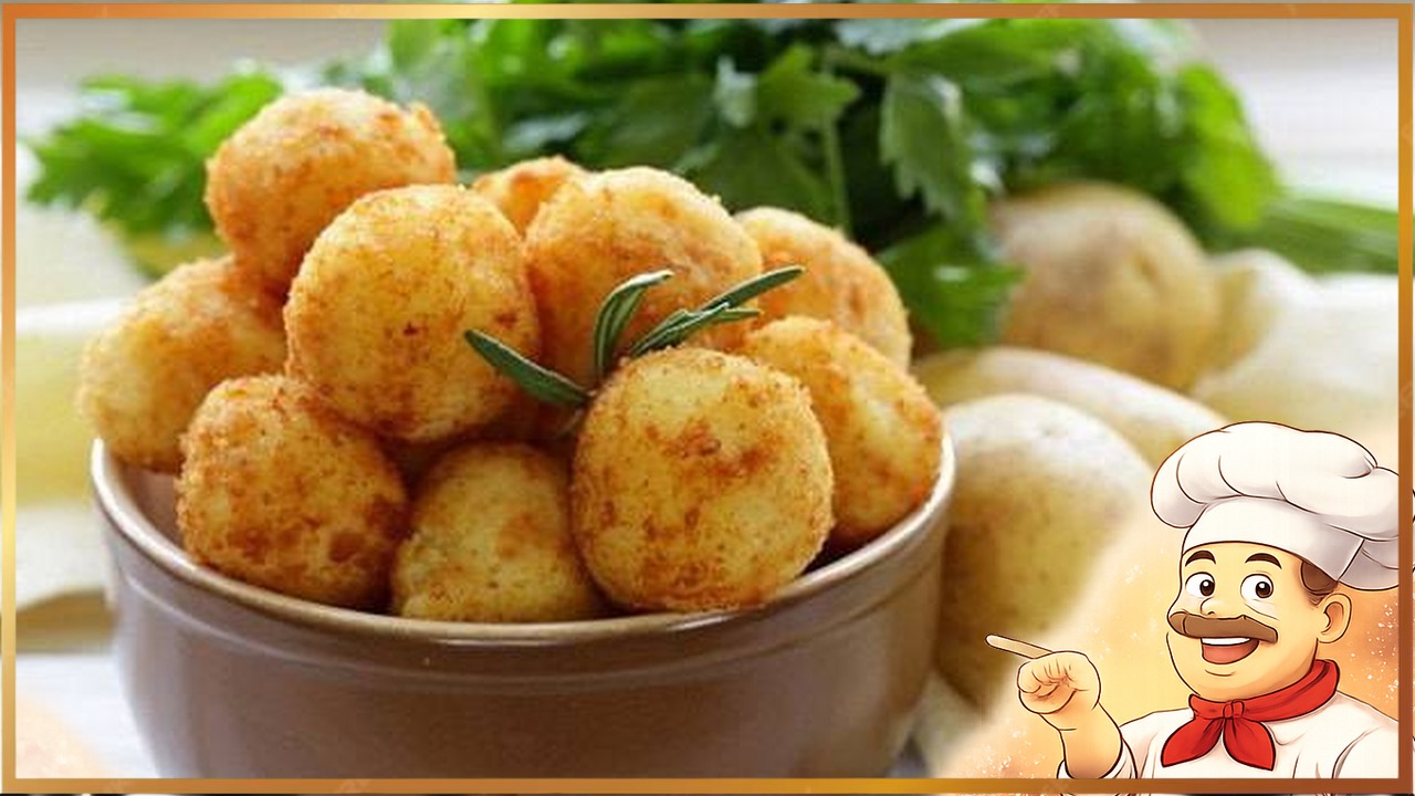 Картофельные шарики с брынзой и зеленью