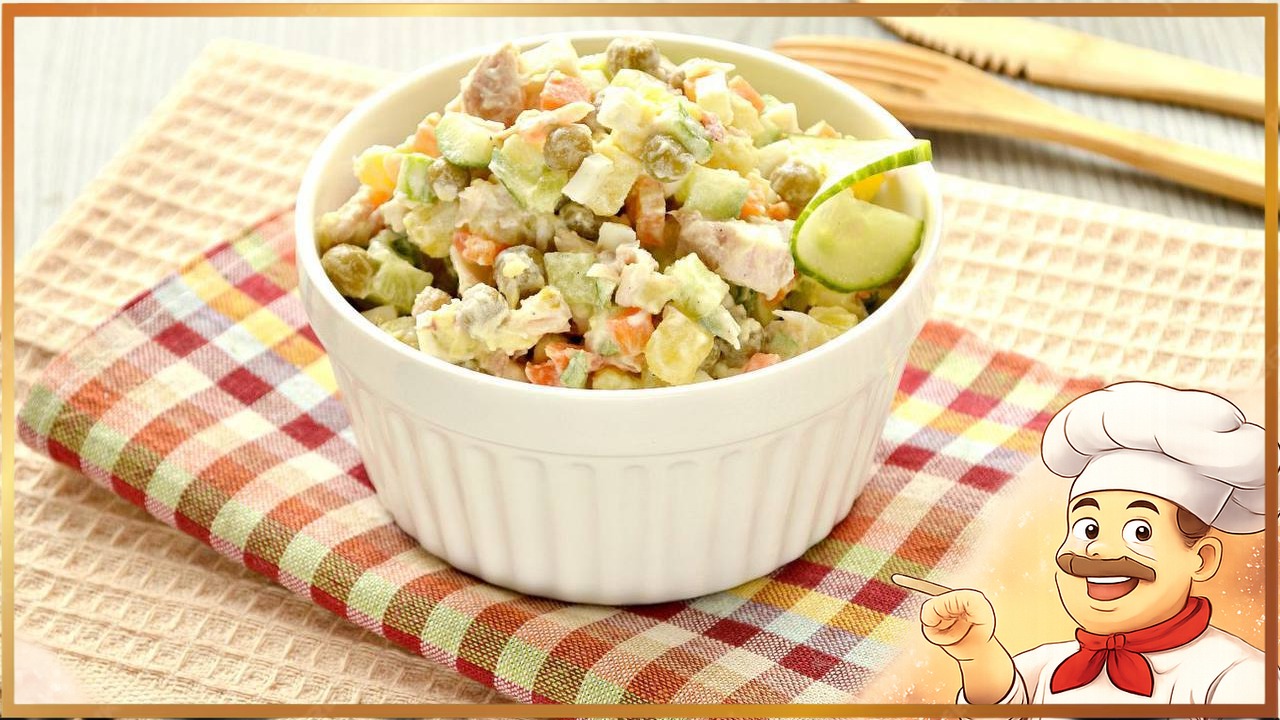 Низкокалорийное оливье