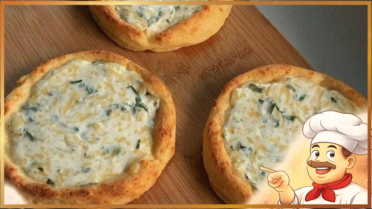 Чесночные ватрушки