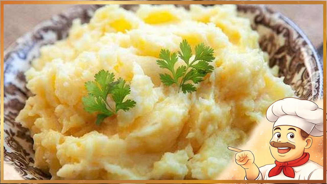 Картофельное пюре с сыром и чесноком