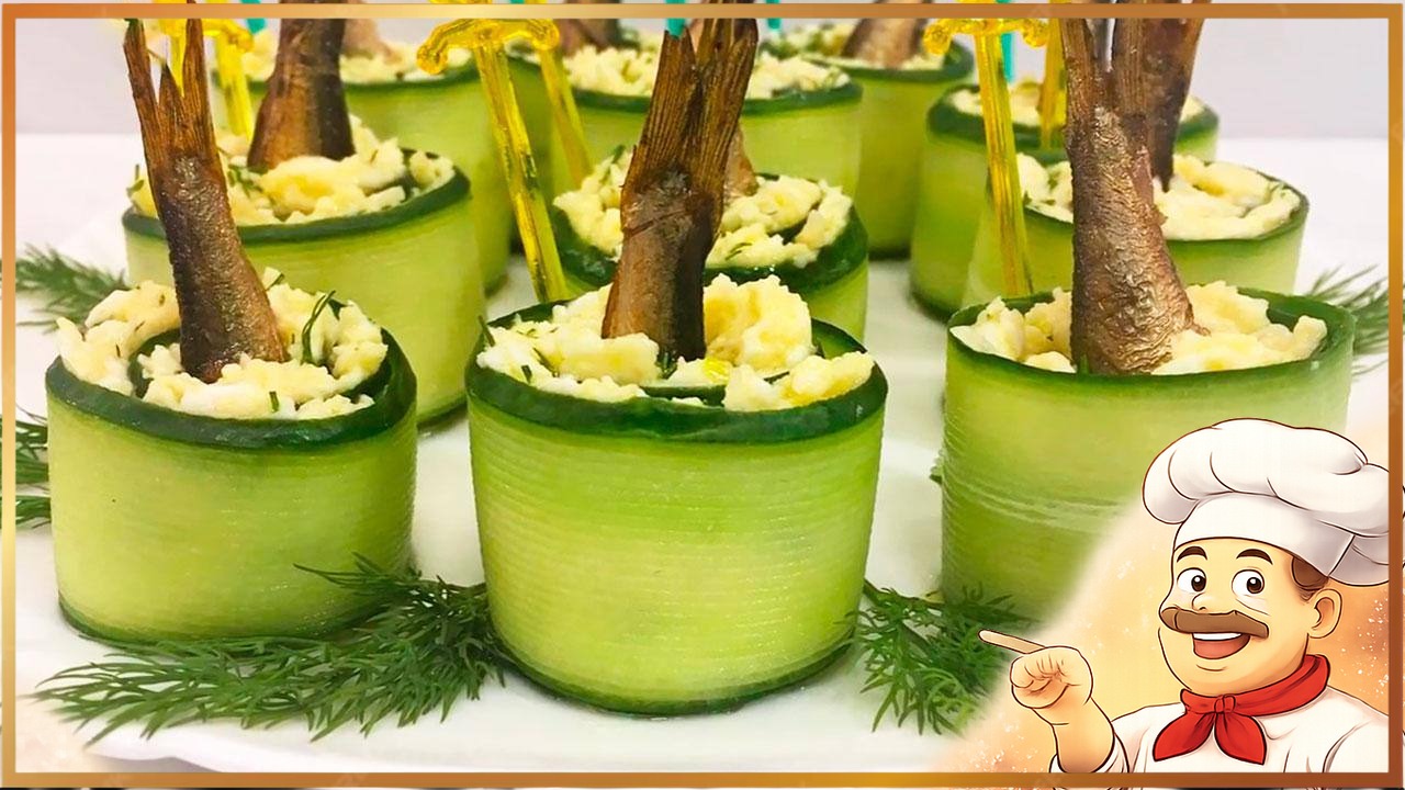 Рулетики со шпротами