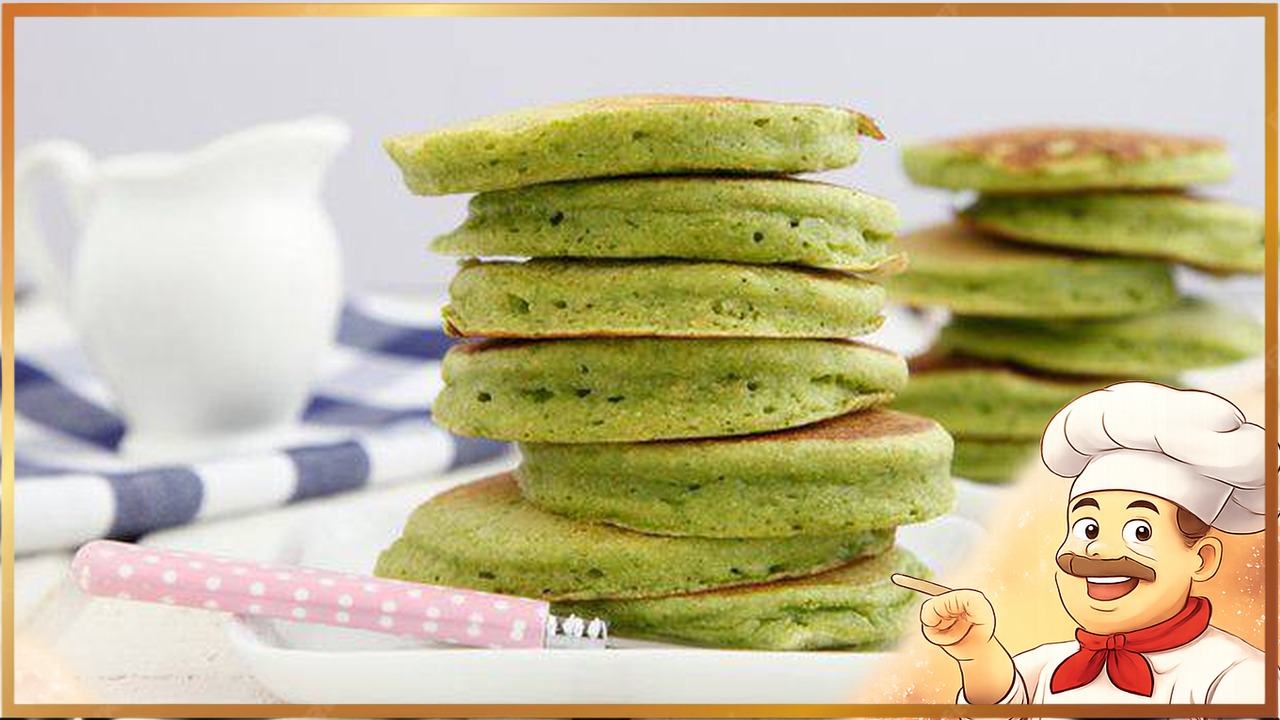 Панкейки из шпината и банана