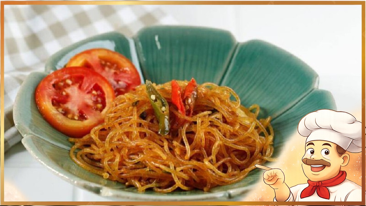 Фунчоза с соевым соусом