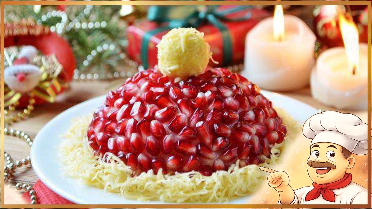 Новогодний салат «Красная шапочка»