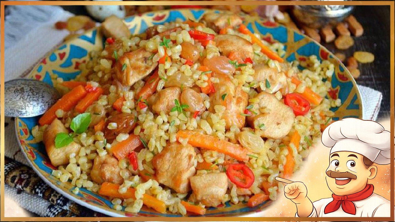 Плов из булгура с курицей