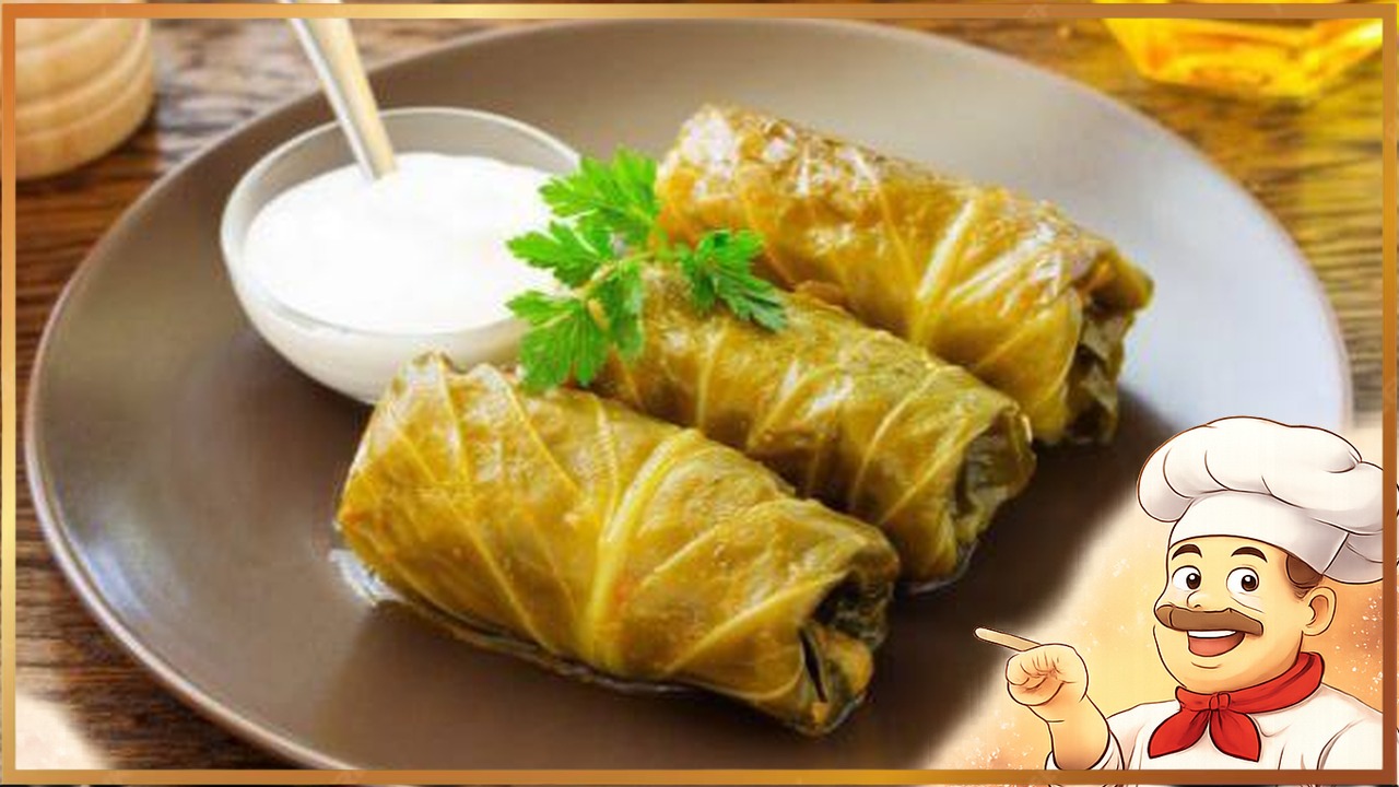 Голубцы в капустных листьях